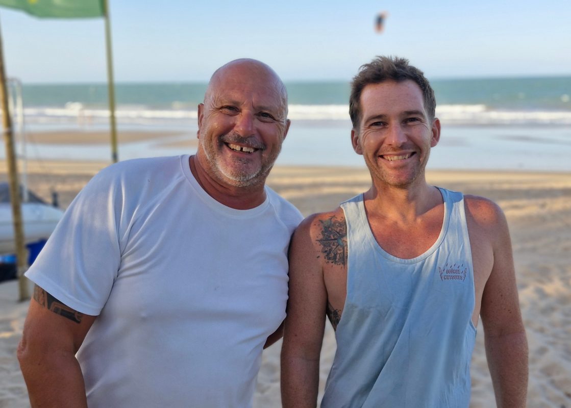 l'équipe de coach kitesurf au brésil avec B&Bob Kiteboarding et Kitexperiment